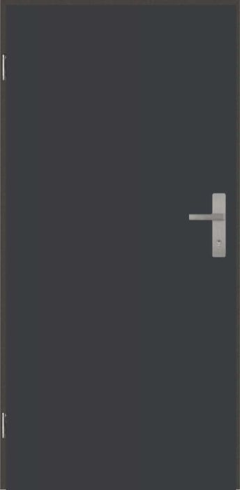 Drzwi zewnętrzne uniwersalne UA 00 biały/brąz/antracyt 80 90 P-L