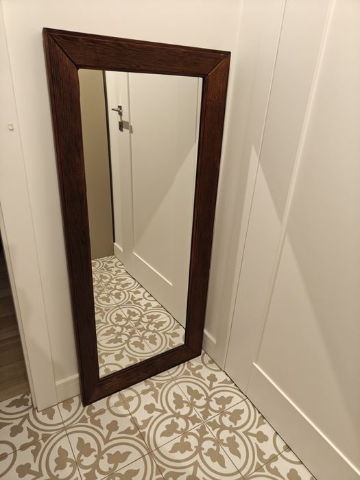 Lustro ręcznie robione postarzane rama drewniana