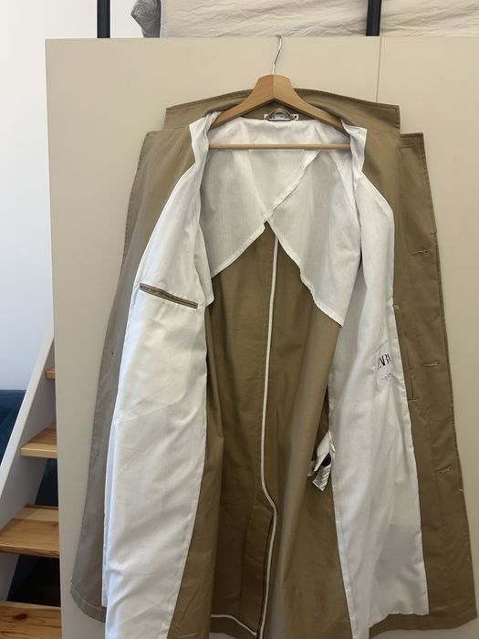 Męski płaszcz trench ZARA L