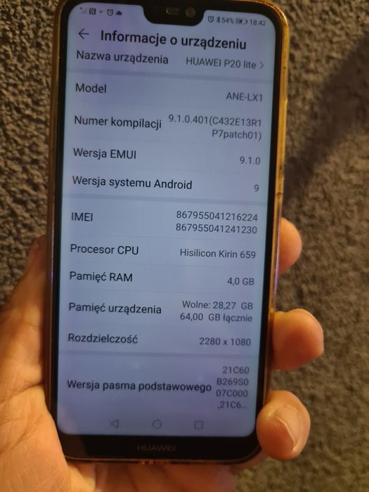 Huawei p20 lite w dobrym stanie