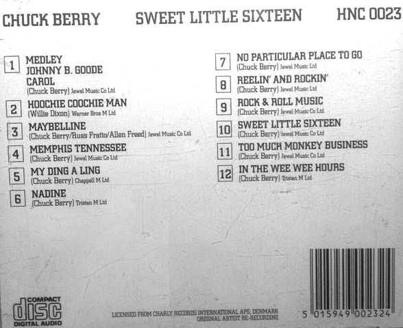 Chuck Berry Sweet Little Sixteen CD