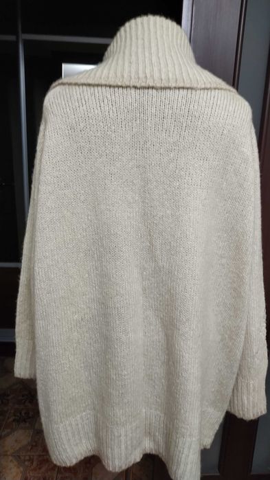 теплая кофта свитер кардиган 66 размера большой батал