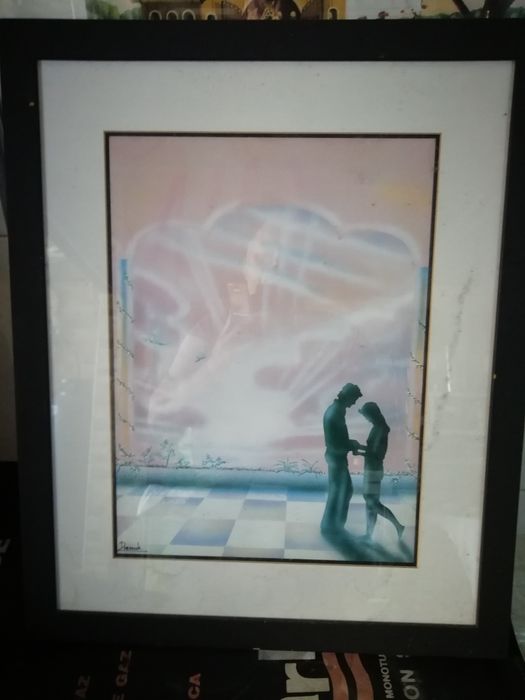 Quadro Simples Pintado Há Mão