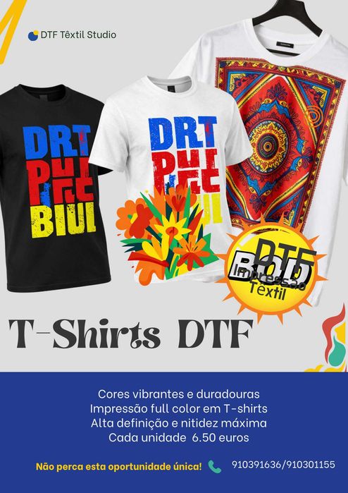 T-SHIRTS Estampadas em DTF