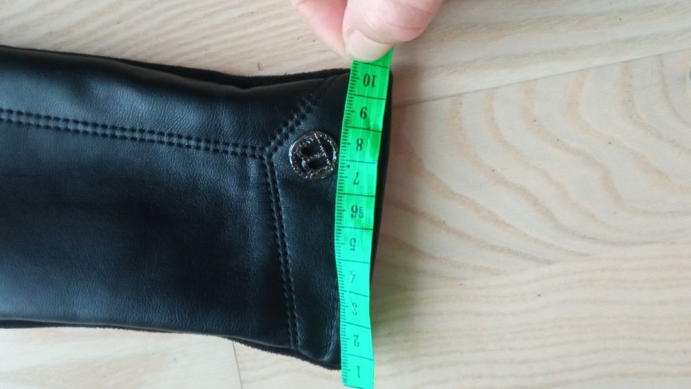 Nowe czarne rękawiczki Monnari skórzane skóra miękkie wygodne eleganck