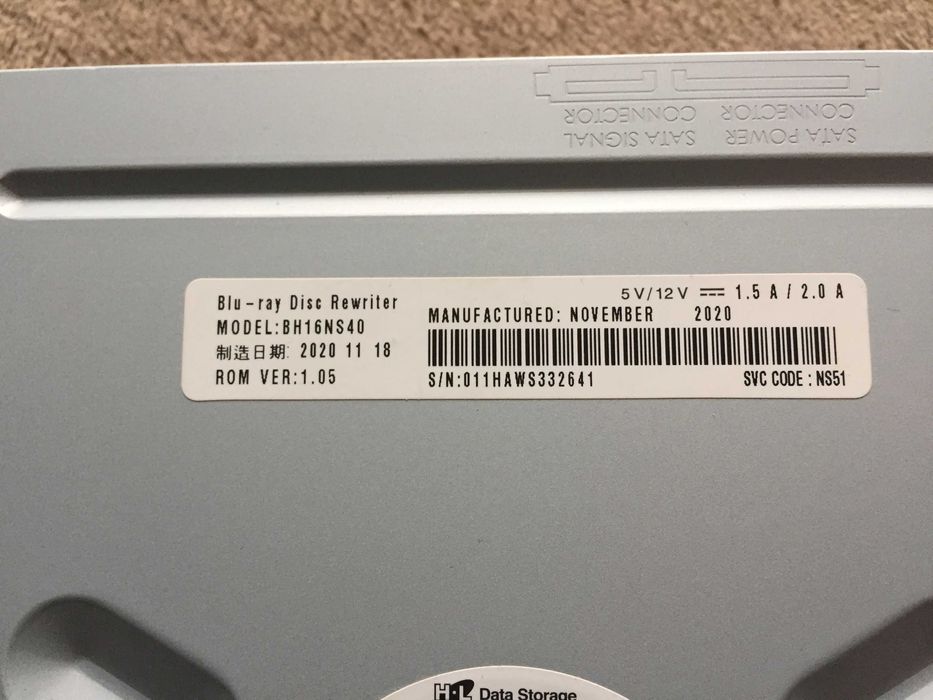 Nagrywarka Blu-ray wewnętrzna LG BH16NS40 (NS51)