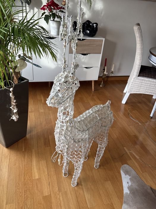 Reina de natal decoraçao que meche a cabeça