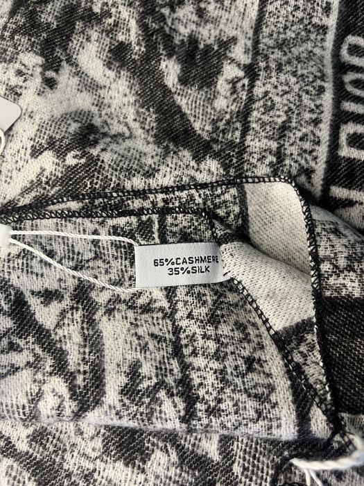 Кашеміровий шарф Christian Dior з принтом Toile de Jouy