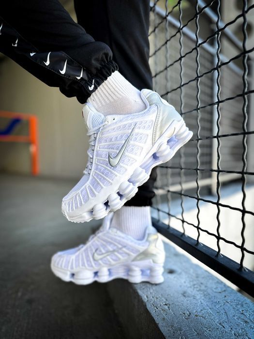 Мужские кроссовки Nike Shox TL "White" . Размеры 41-45