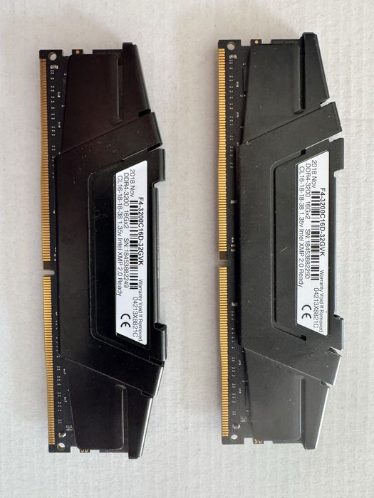 Memoria ram DDR 4 2x16gb 3200 mhz negociavel