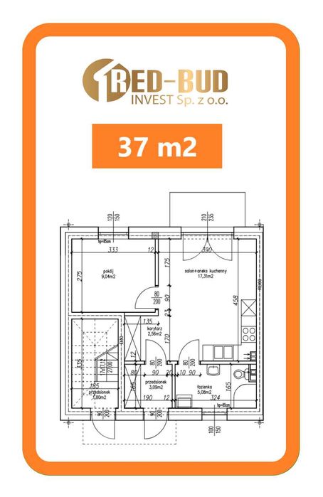Nowe Mieszkanie 37 m2, Bezczynszowe