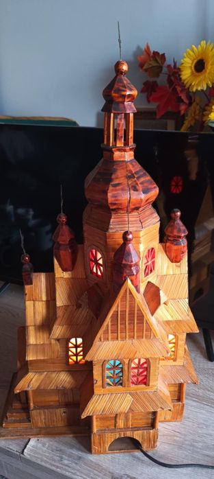 Kościół stary drewniany model