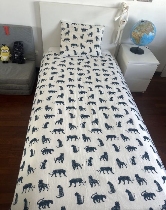 Cama Malm Branca IKEA 90x200cms