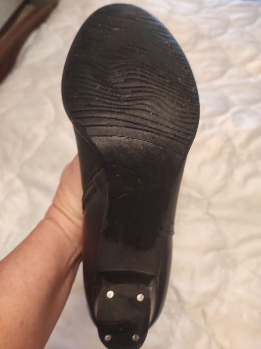 Зимние  черные сапоги "Respect" натуральная кожа на цигейкее