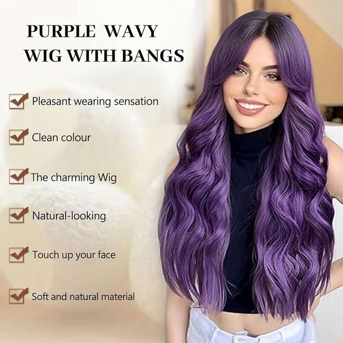 Fulang Włosy/peruka syntetyczna, długie, kręcone