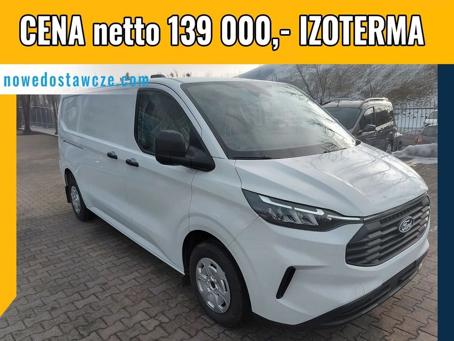 Ford Transit Custom Furgon L2H1 136KM Izoterma GRUAU  Furgon L2H1 136KM | Izoterma | Zabudowa GRUAU | Podgrzewana kierownica
