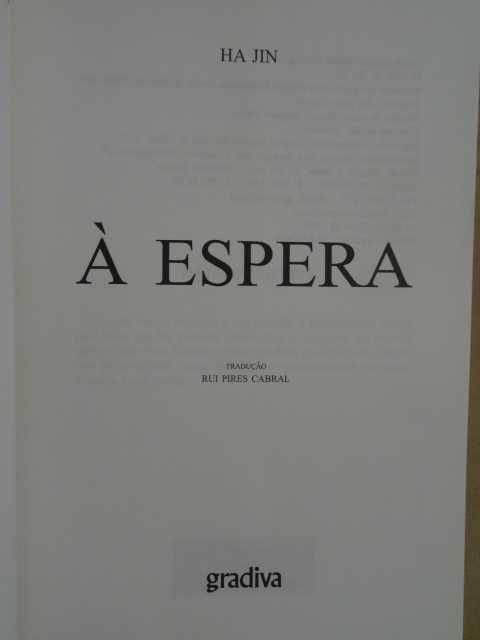 À Espera de Ha Jin - 1ª Edição