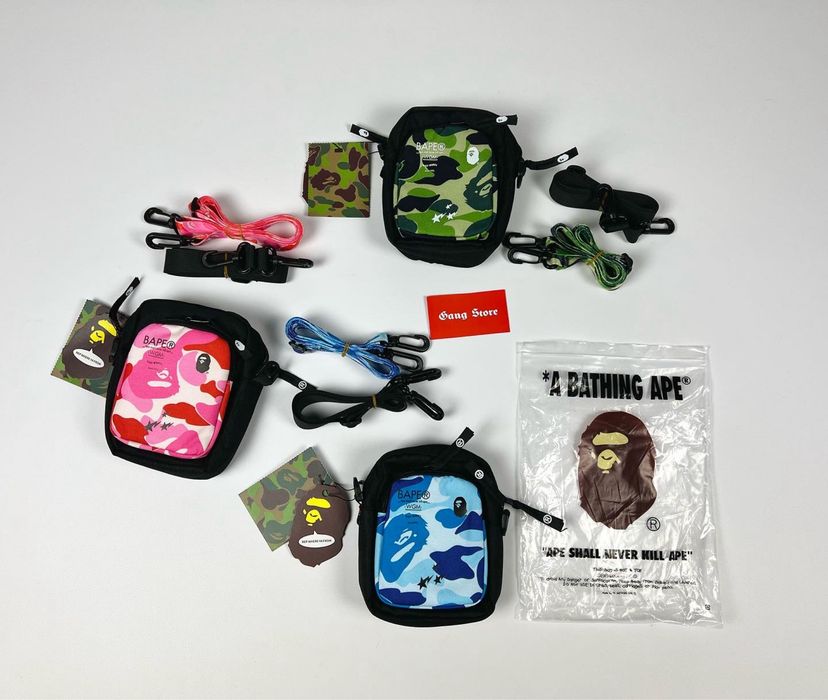 Сумочки A Bathing Ape Bape Camo Pink Blue Green