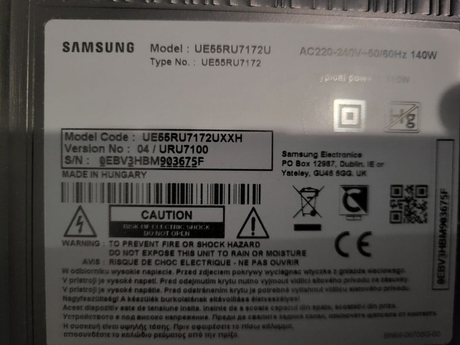 Samsung UE55RU7172U