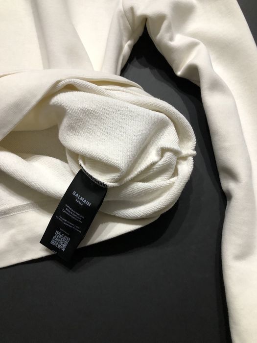 Bluza meska ecru Balmain