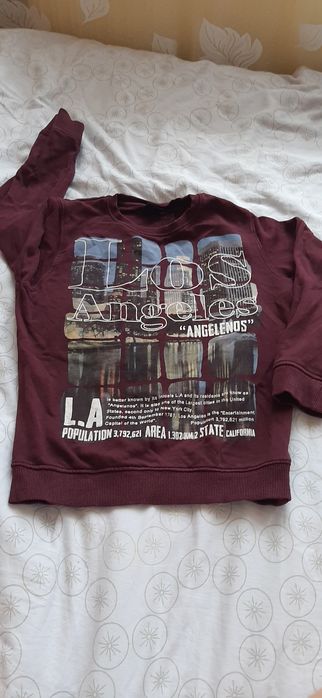 Bluza chłopięca bordowa rozm 122