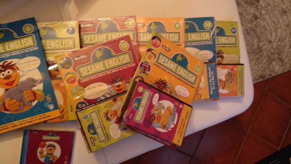 Sesame English Rua Sésamo aprender inglês VHS CD