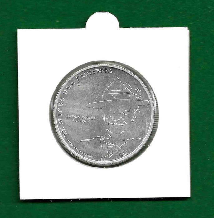Moeda 5,00 € - Escutismo Mundial (Prata)