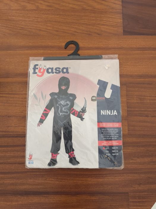 Disfarce máscara ninja