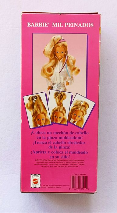 Barbie Ultra Hair Mil Peinados ano 1986 Congost #3101