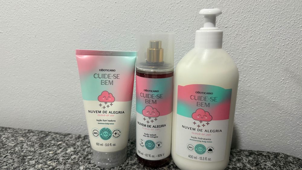 Cremes nuvem de alegria