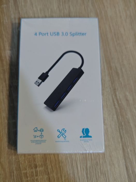 хаб-концентратор 4 USB сплиттер-разветвитель переходник-адаптер