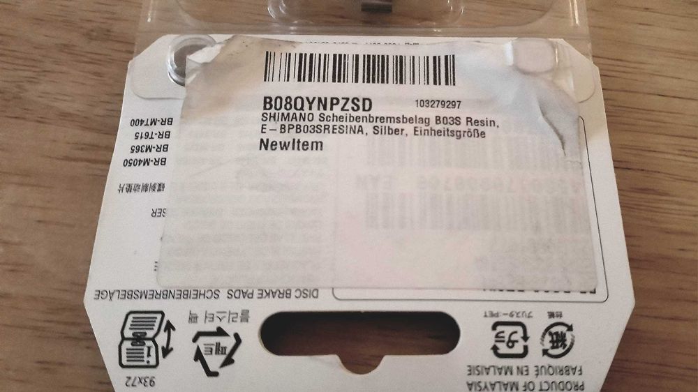 SHIMANO B03S Pastilhas Travão Disc Brake Pads