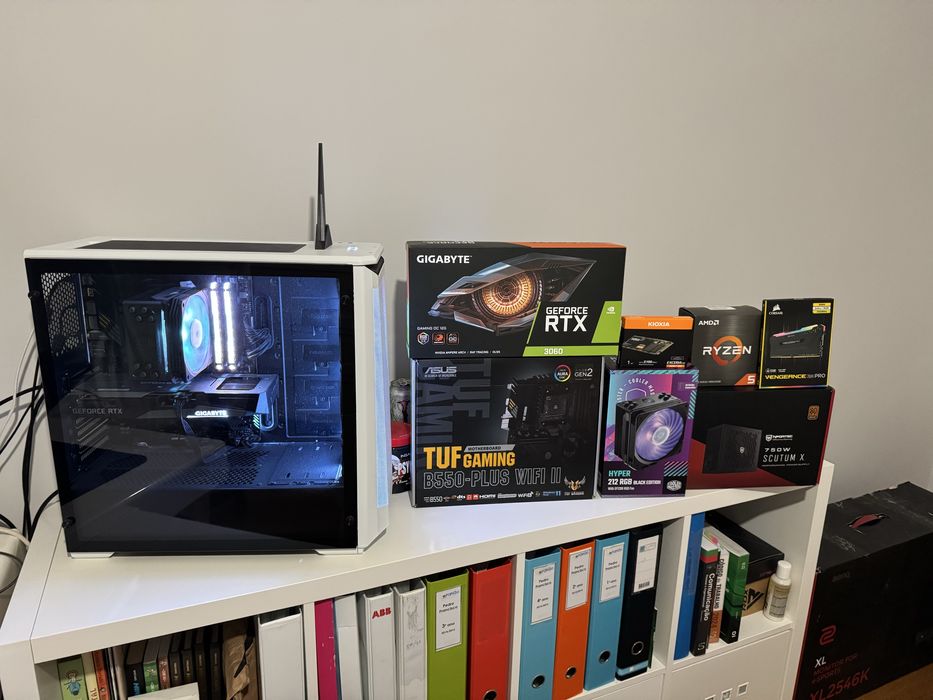 PC Gamer RTX 3060 12GB | Ryzen 5 5600X | 16GB RAM | WiFi | Com Caixas