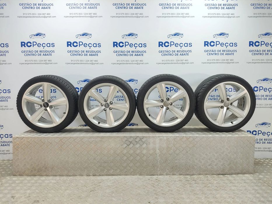 Conjunto Jantes Ronal 18 Originais Audi A4 B8 S-Line S Line 8J ET46