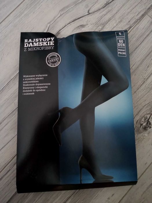 Rajstopy rozmiar 5. 60 den. Kolor granatowy