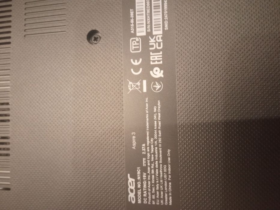 Ноутбук Acer aspire 3 A315-56-39ET

Acer aspire 3 a315-56-39ETAcer asp