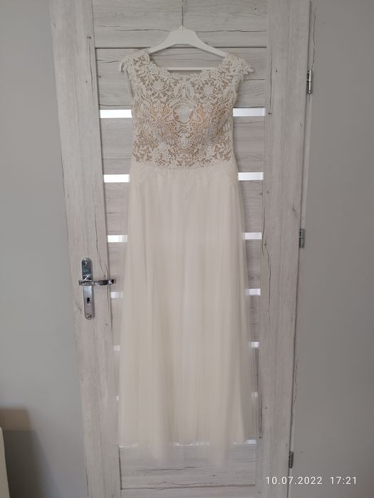 Suknia ślubna, Boho, rustykalna M