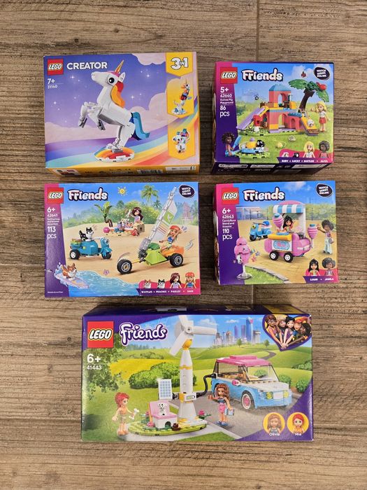 Nowe zestawy Lego Friends Creator 41443, 42643, 42641, 42640, 31140