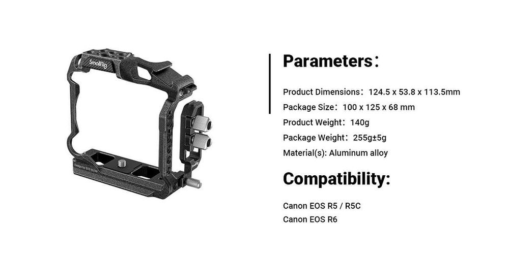 Cage Smallrig Black Mamba (R5 & R6)