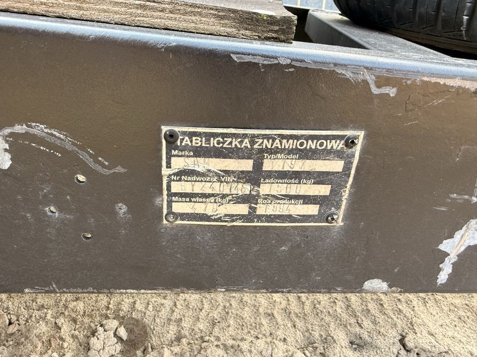 Przyczepa laweta sam