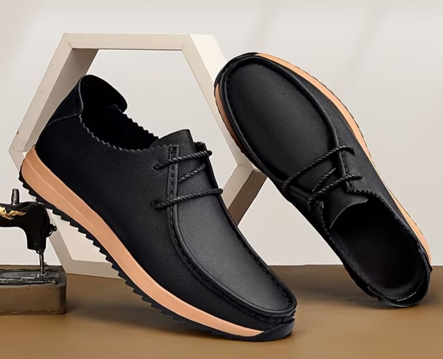 Мужские кожаные туфли лоферы  чоловічі туфлі