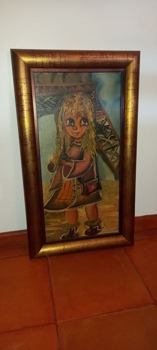 Quadro menina Paris