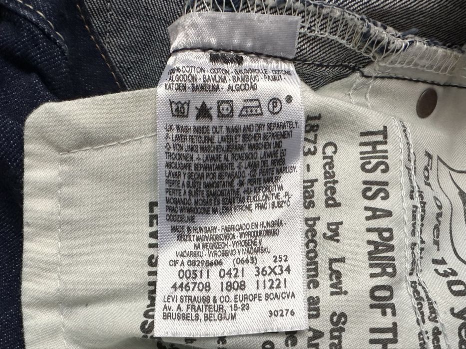 Чоловічі джинси Levis 511 (36/34)