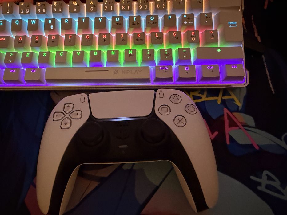 Kit Setup Gamer PS5 + Simulador de Corrida + tablet + kit som + acessorios