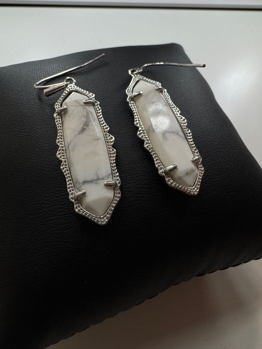 Сережки срібло + мармур