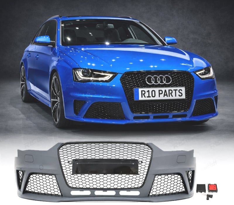 PARA-CHOQUES FRONTAL AUDI A4 B8 11-15 LOOK RS GRELHA PRETA PDC SRA