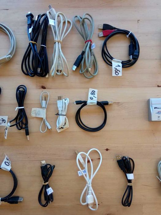 Cabos USB - A - B - Mini - Micro