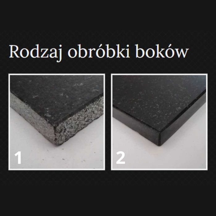 [WYSYŁKA] Tablica Granitowa 30,5cm x 40 cm z grawerem BEZ POLERU BOKÓW
