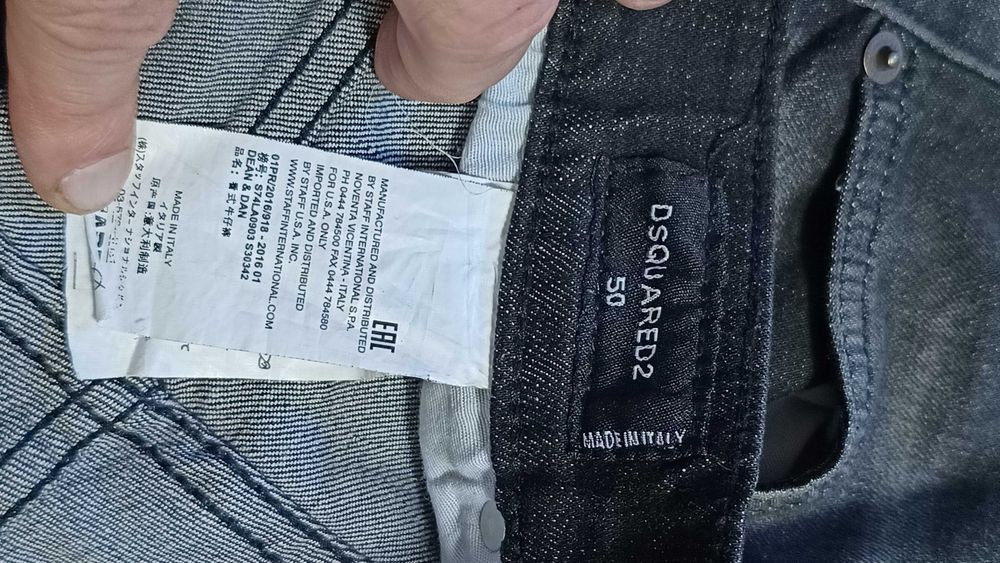 Męskie spodnie jeansowe DSQUARED 2 r.L(50) stan bardzo dobry
