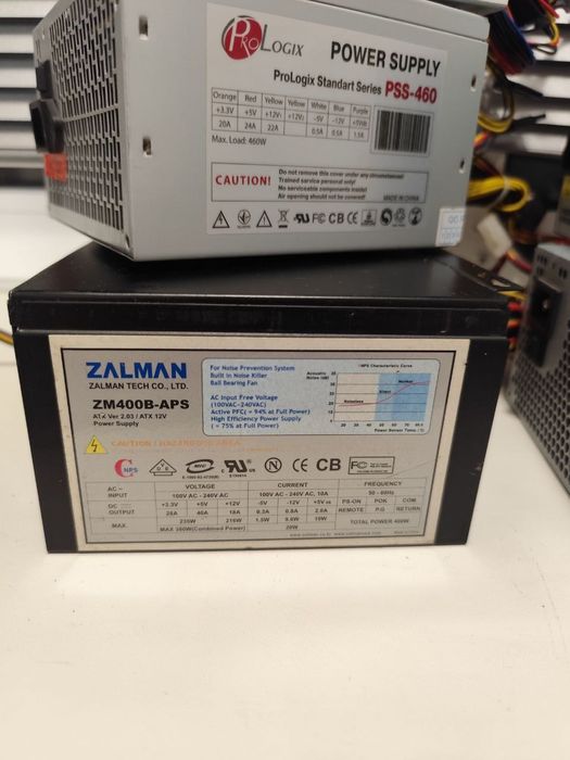 Комплект блоків живлення ATX 400–460W (Logic, FSP, Zalman, ProLogix)